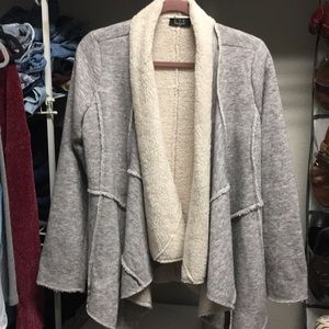 Grey Sherpa Cardigan